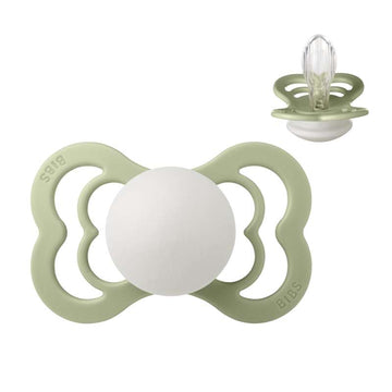 BIBS Symmetrisk Supreme Sut - Str. 2 - Silikone - GLOW - Sage