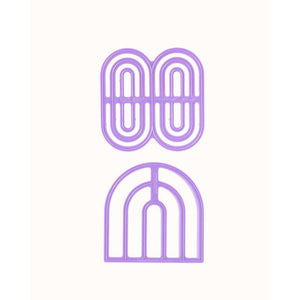 Lunch Punch Udstikkere i Sæt - Rainbows