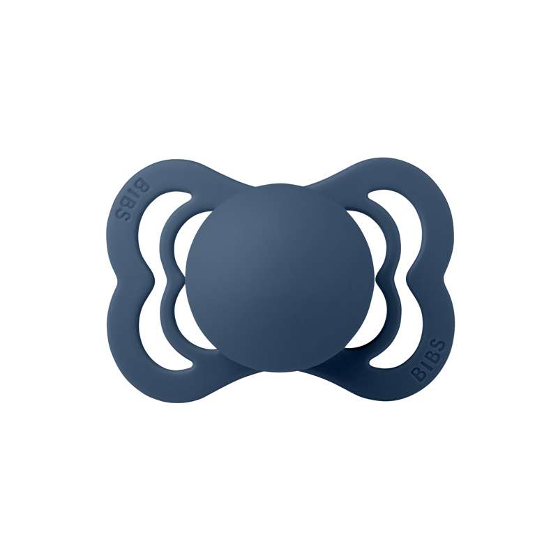 BIBS Supreme Sut - Str. 1 - Naturgummi - Steel Blue
