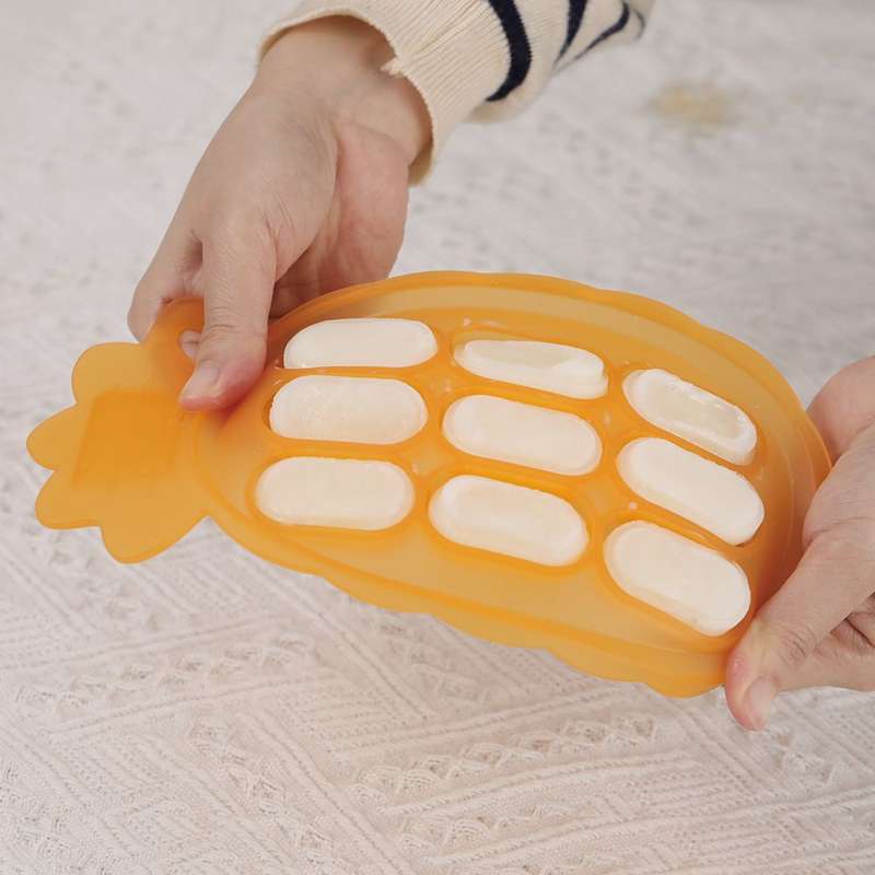 Haakaa Pineapple Frysebakke til Food Feeder Smagesut - Tangerine