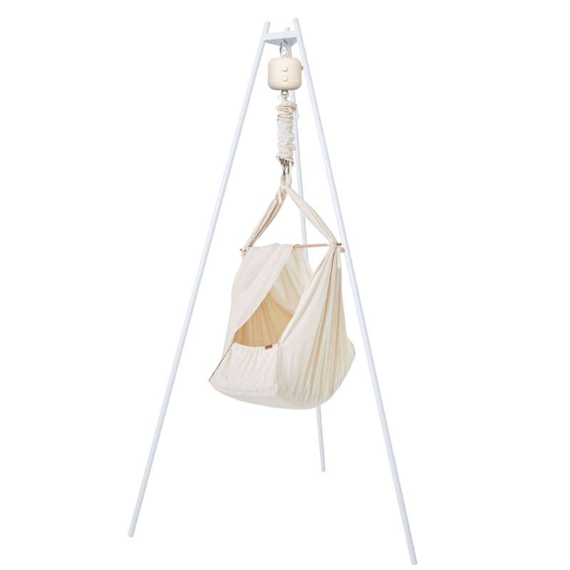 Membantu Bundle - Premium - Slyngevugge m. Vuggemotor og Vuggestativ - Natur