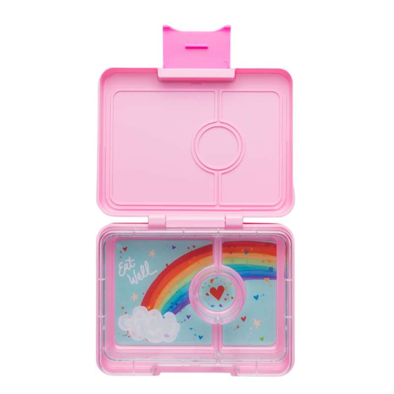 Yumbox Madkasse - Minisnack - 3 rum - Power Pink/Rainbow