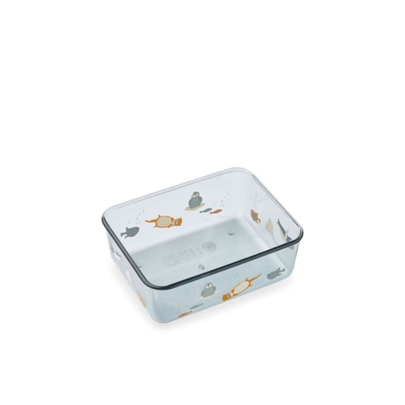 Liewood Ako Tritan Snackboks - Arctic Sea/Ocean View