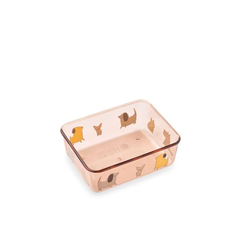 Liewood Ako Tritan Snackboks - Cats and Dogs/Sandy