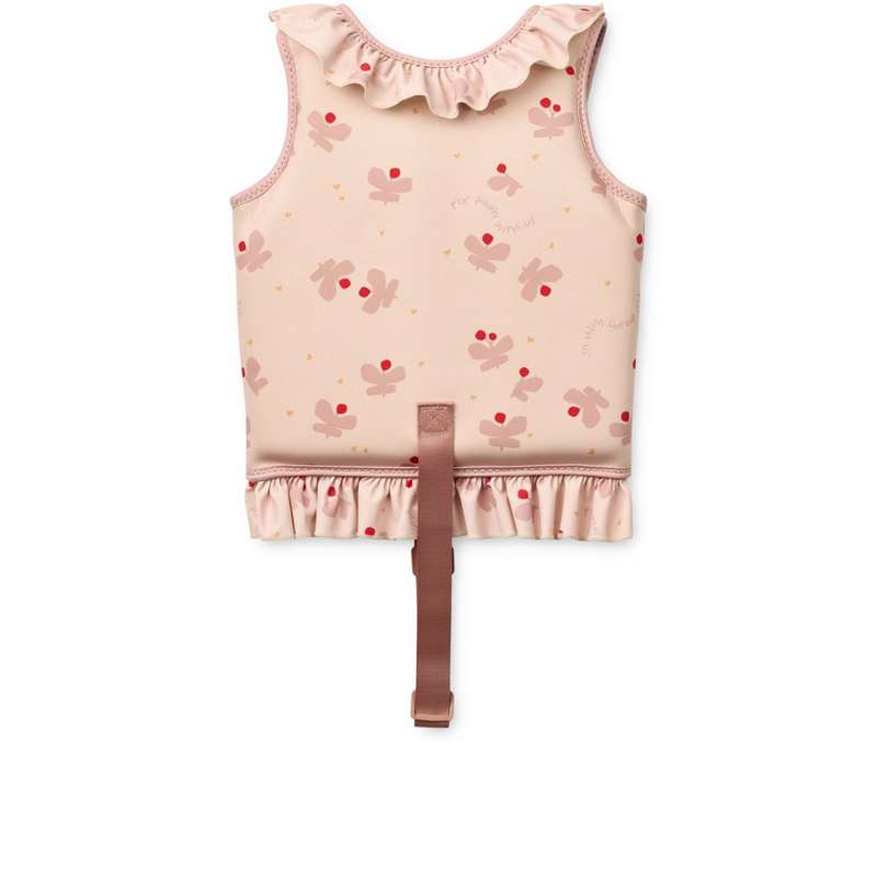 Liewood Dove Badevest m. Flæser - Butterfly/Apple Blossom