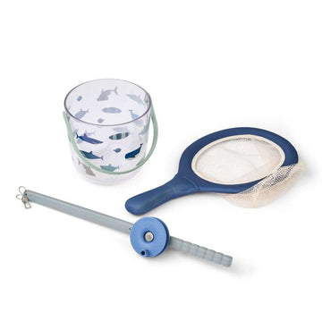 Liewood Cora Crab Fishing Set w Net  - Shark/Dove Blue