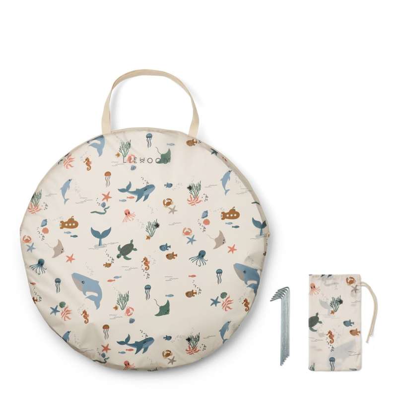 Liewood Everett Pop-up Telt m. Soppebassin - Sea Creature/Sandy