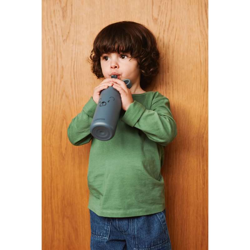 Liewood Falk Drikkeflaske - Rustfrit Stål - 350ml - Mr. Bear/Whale Blue