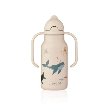 Liewood Kimmie Drikkeflaske - Rustfrit Stål - 250ml - Sea Creature/Sandy