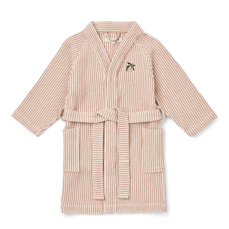 Liewood Bertha Bathrobe - Y/D Stripe Tuscany Rose/Creme de la Creme