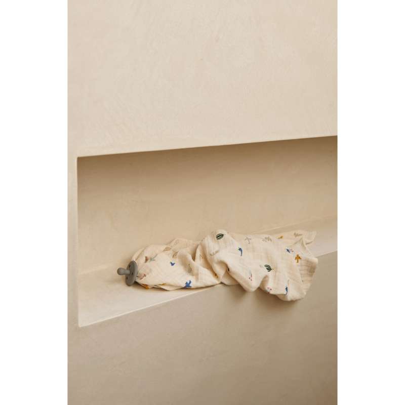 Liewood Lewis Muslin Stofbleer - 2-pak - Aviator/Ecru