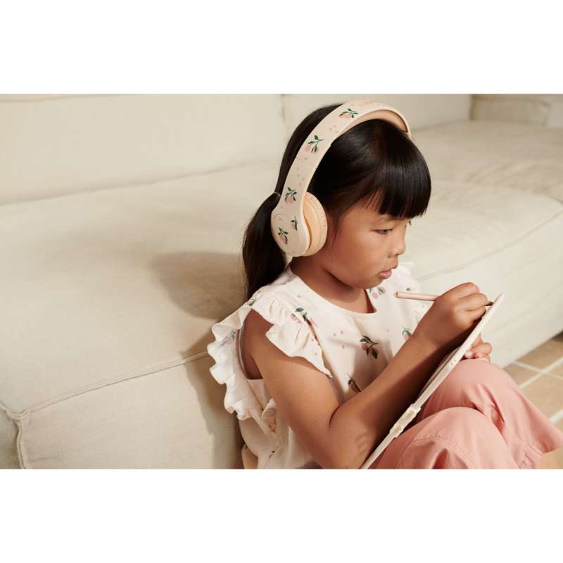 Liewood Quinn Wireless Headphones - Peach/Sea Shell