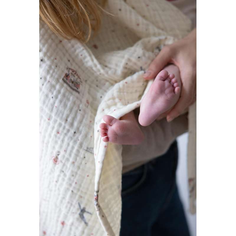 Cam Cam Copenhagen Muslin Babytæppe - GOTS - Carousel