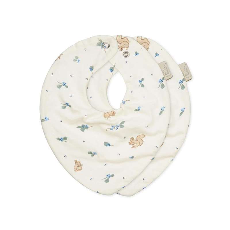 Cam Cam Copenhagen Bandana Savlesmæk - 2-pak - GOTS - Blueberries
