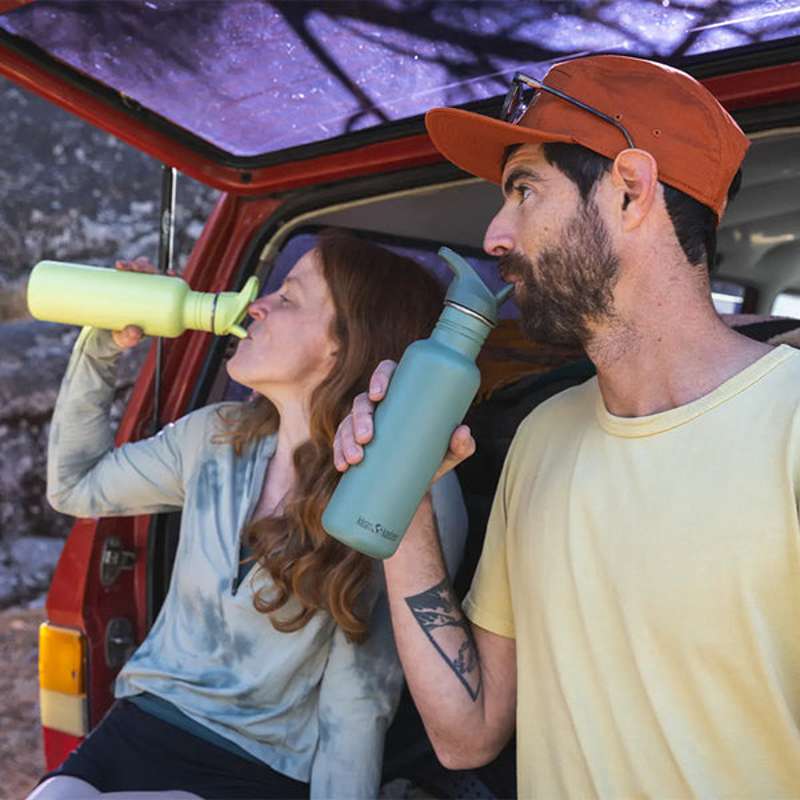 Klean Kanteen Classic Drikkedunk - Flip/Seal SportCap - 800ml - Shadow Lime