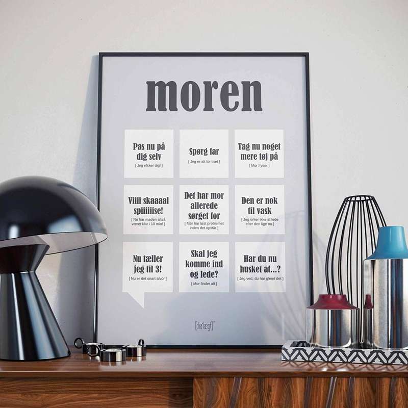 Dialægt Plakat moren - flere størrelser