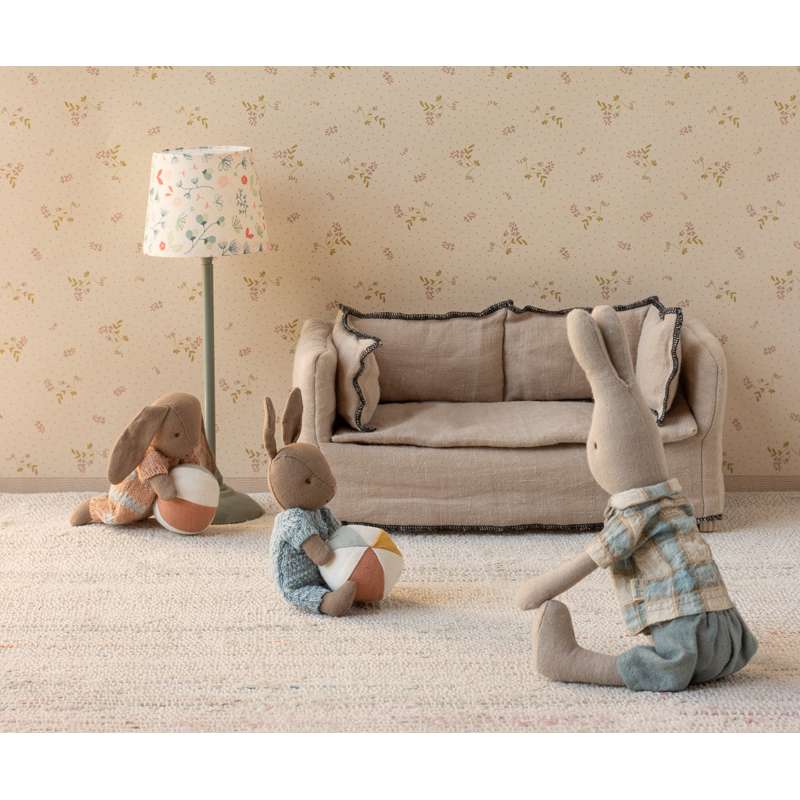 Maileg Hare Sæt - Micro - Brun - Blå