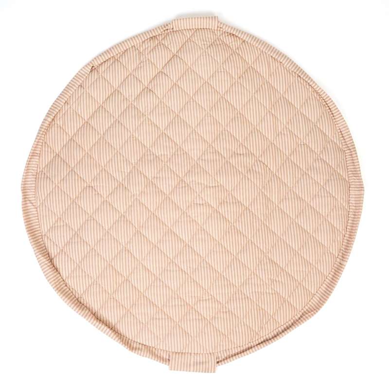 Play & Go Soft Organic - 2-i-1 Opbevaringstæppe/Legetæppe - Stripes Brown