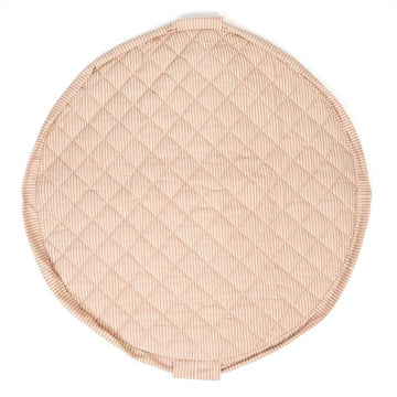 Play & Go Soft Organic - 2-i-1 Opbevaringstæppe/Legetæppe - Stripes Brown