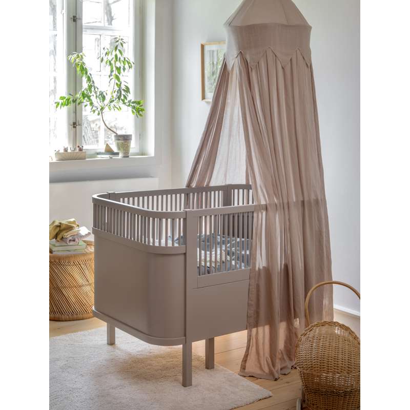 Sebra Sengen og Puslebordet m. Tilbehør - Jetty Beige - Deluxe Bundle 3