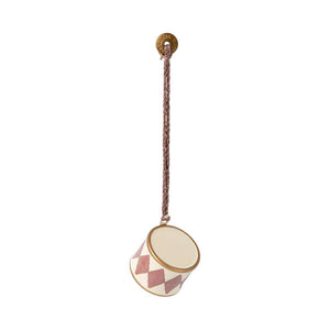 Maileg Juleornament - Metal - Tromme - Lille - Lys Lilla