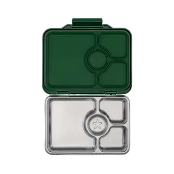 Yumbox Madkasse - Presto Stainless Steel - 4 rum - Dublin Green