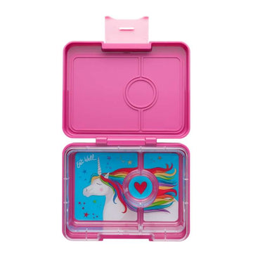 Yumbox Madkasse - Minisnack - 3 rum - Malibu Purple/Magical Unicorn