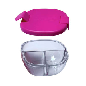 Yumbox Snackbowl - 3 rum - Raspberry Pink