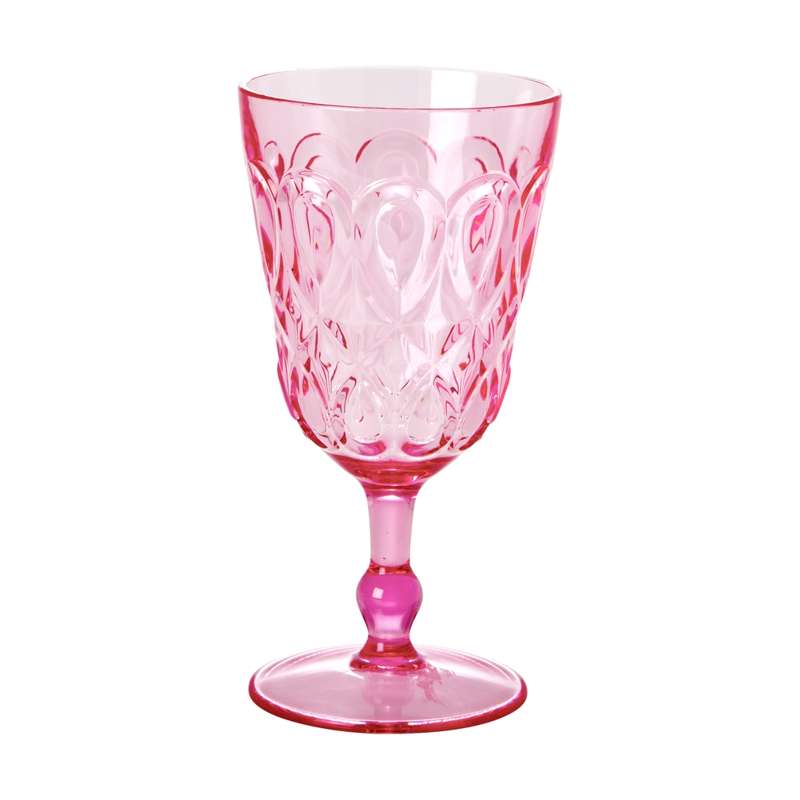 RICE Vinglas i Akryl - Pink