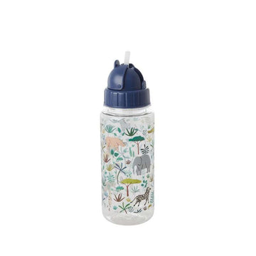 RICE Drikkedunk med Sugerørsfunktion - Dusty Green Jungle - 500 ml.